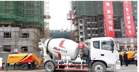 三一牽手綠地共創綠色建筑時代——綠地或將在全國使用三一A8砂漿大師