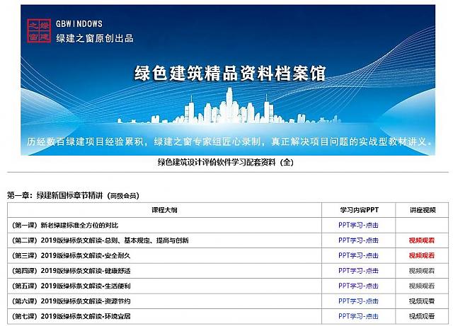 “綠建新國標項目與條文培訓網絡課程”隆重上線