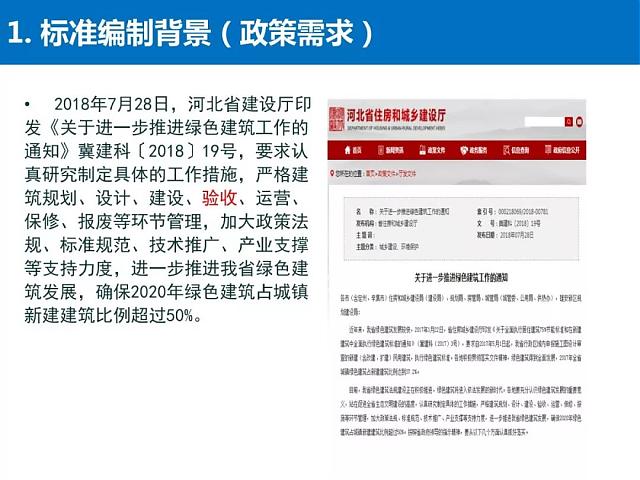 河北省《綠色建筑工程驗收標準》要點解讀