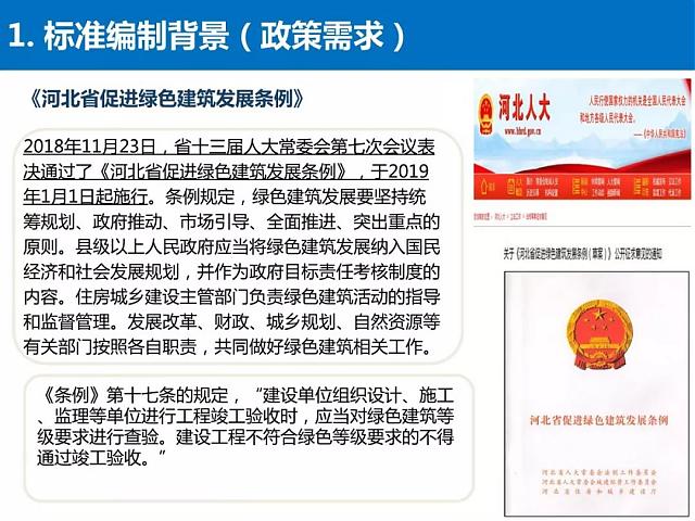 河北省《綠色建筑工程驗收標準》要點解讀