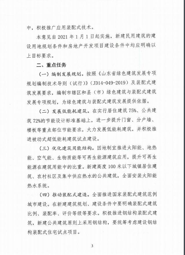 聊城市住房和城鄉建設局關于進一步促進綠色建筑與裝配式建筑健康發展的實施意見