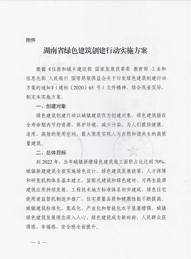 湖南省住房和城鄉建設廳等12部門關于印發湖南省綠色建筑創建行動實施方案的通知