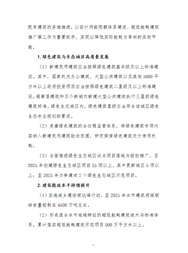 上海市住房和城鄉建設管理委員會關于印發《上海市綠色建筑“十四五”規劃》的通知