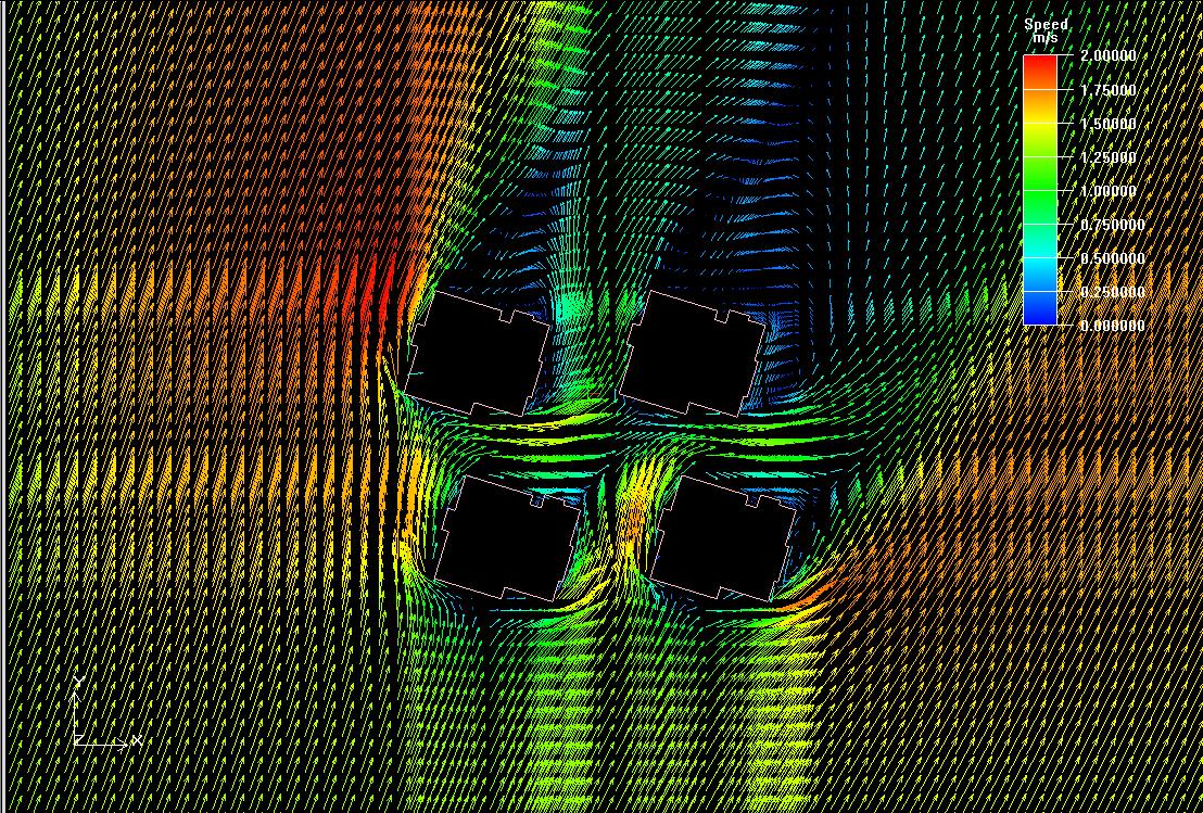 住宅小區(qū)風環(huán)境模擬評價示例