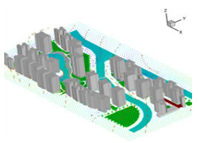 Phoenics_--室外風環境分析和室內通風模擬