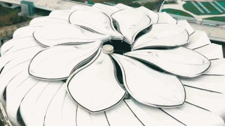 耗資11億、重達1280噸、40米高空上的“蓮花”建筑開花了！網(wǎng)友：撲面而來的中國風(fēng)！