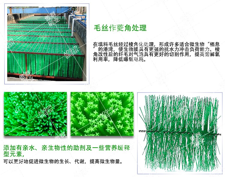 10多年魚塘污水處理毛刷條生產經驗的廠家【傲群】值得您信賴