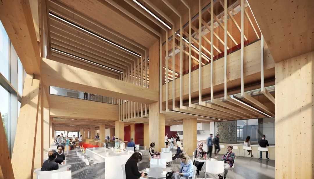 加拿大第一座零碳、最大規模的木質高教建筑