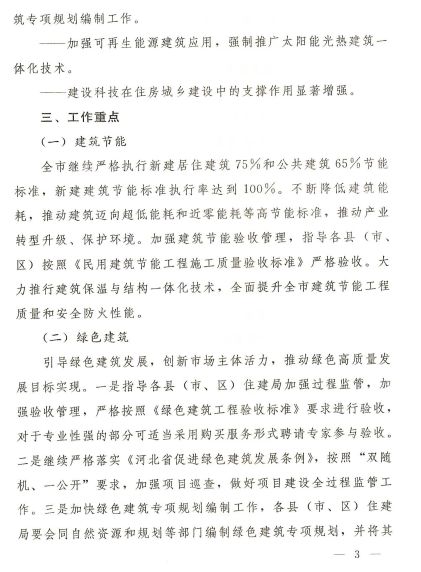 石家莊：《2020年全市建筑節能、綠色建筑與裝配式建筑工作方案》